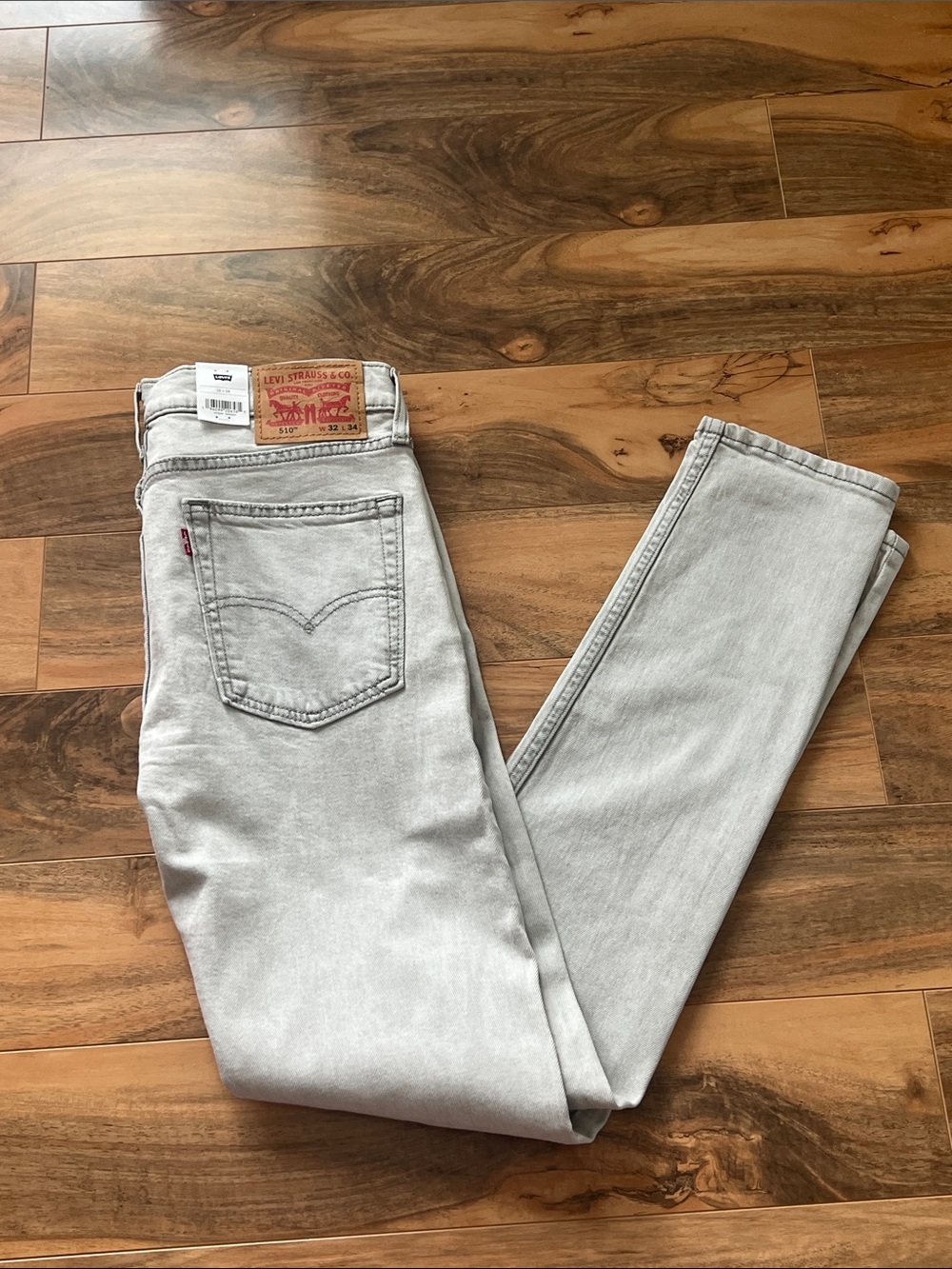 Levi’s 510 Skinny Stretch Gray Jeans Performance Flex Eco NWT Men’s 32x34